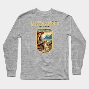 USA - NATIONAL PARK - YELLOWSTONE - Yellowstone Artists Point - 16 Long Sleeve T-Shirt